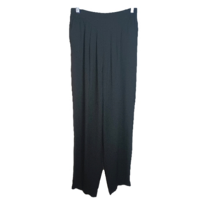 Solini Vintage Pleated Slacks Pants Size 10 Black